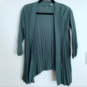 Anthro Knitted & Knotted Pollyella Pleat Cardigan